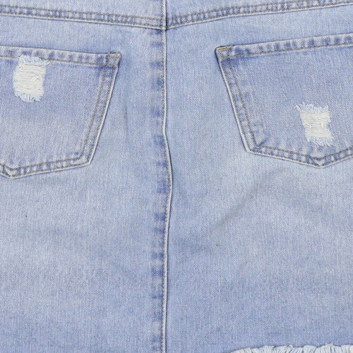 Denim & Co. Womens Blue   Mini Skort Size 12
