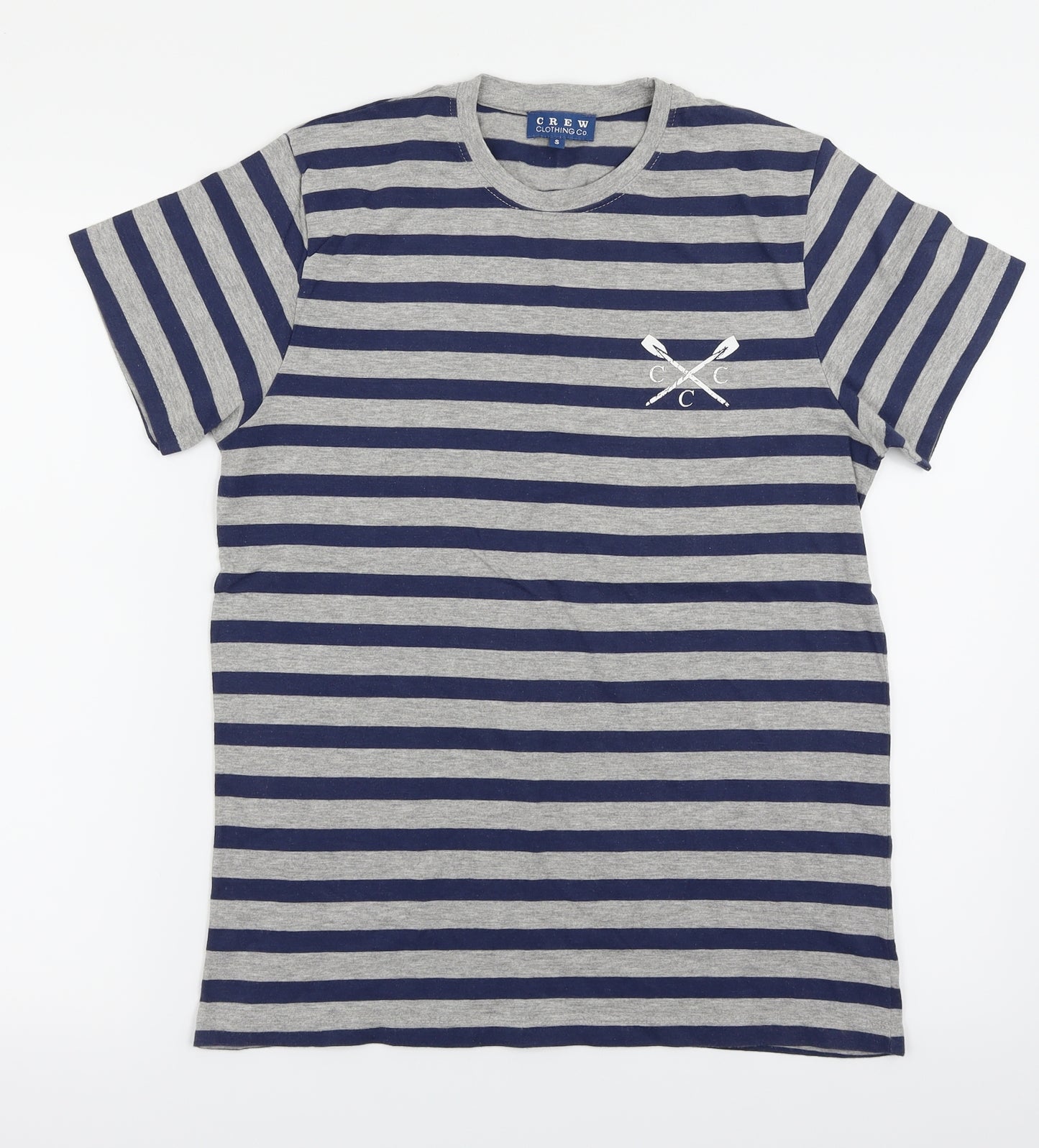 Crew Clothing Mens Multicoloured Striped   T-Shirt Size S