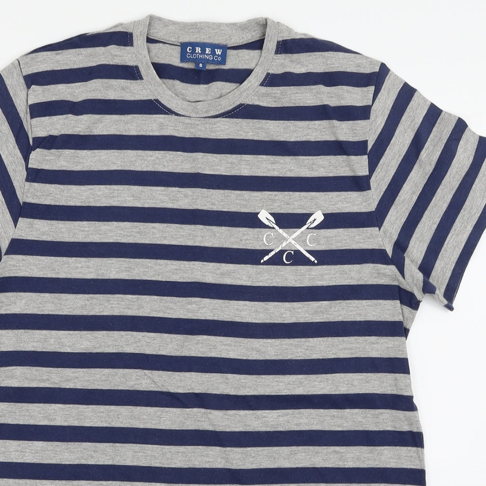Crew Clothing Mens Multicoloured Striped   T-Shirt Size S