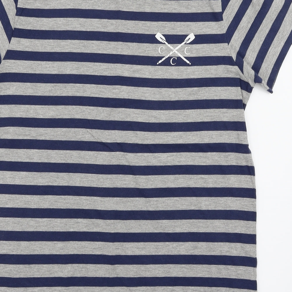 Crew Clothing Mens Multicoloured Striped   T-Shirt Size S