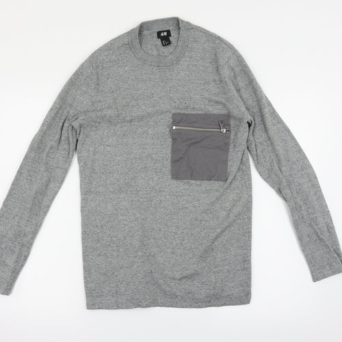 H&M Mens Grey   Pullover Jumper Size S