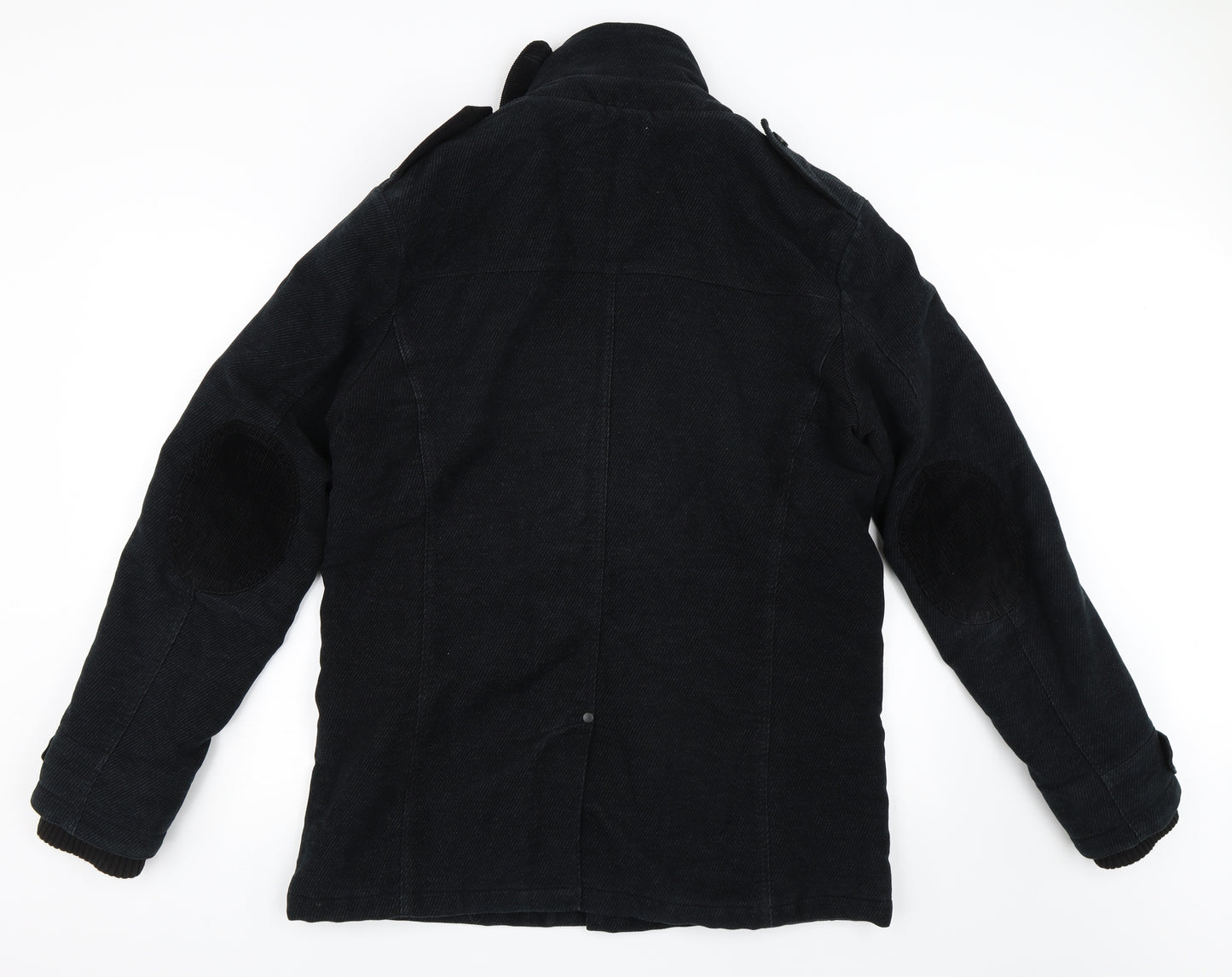 NEXT Mens Black   Overcoat Coat Size L