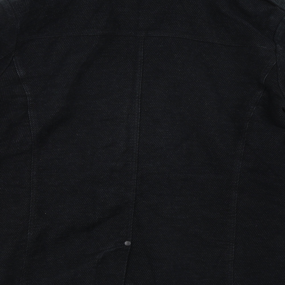 NEXT Mens Black   Overcoat Coat Size L