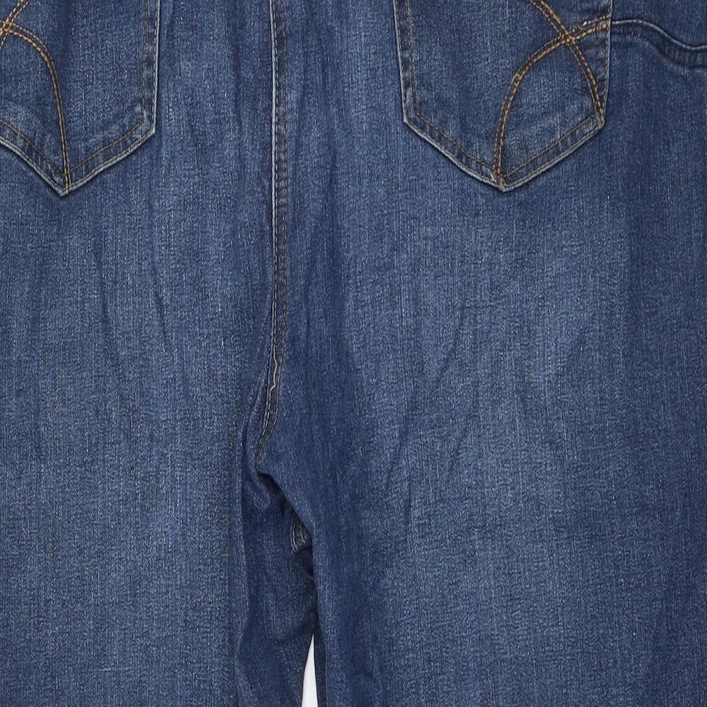 George Womens Blue  Denim Cropped Jeans Size 24 L22 in