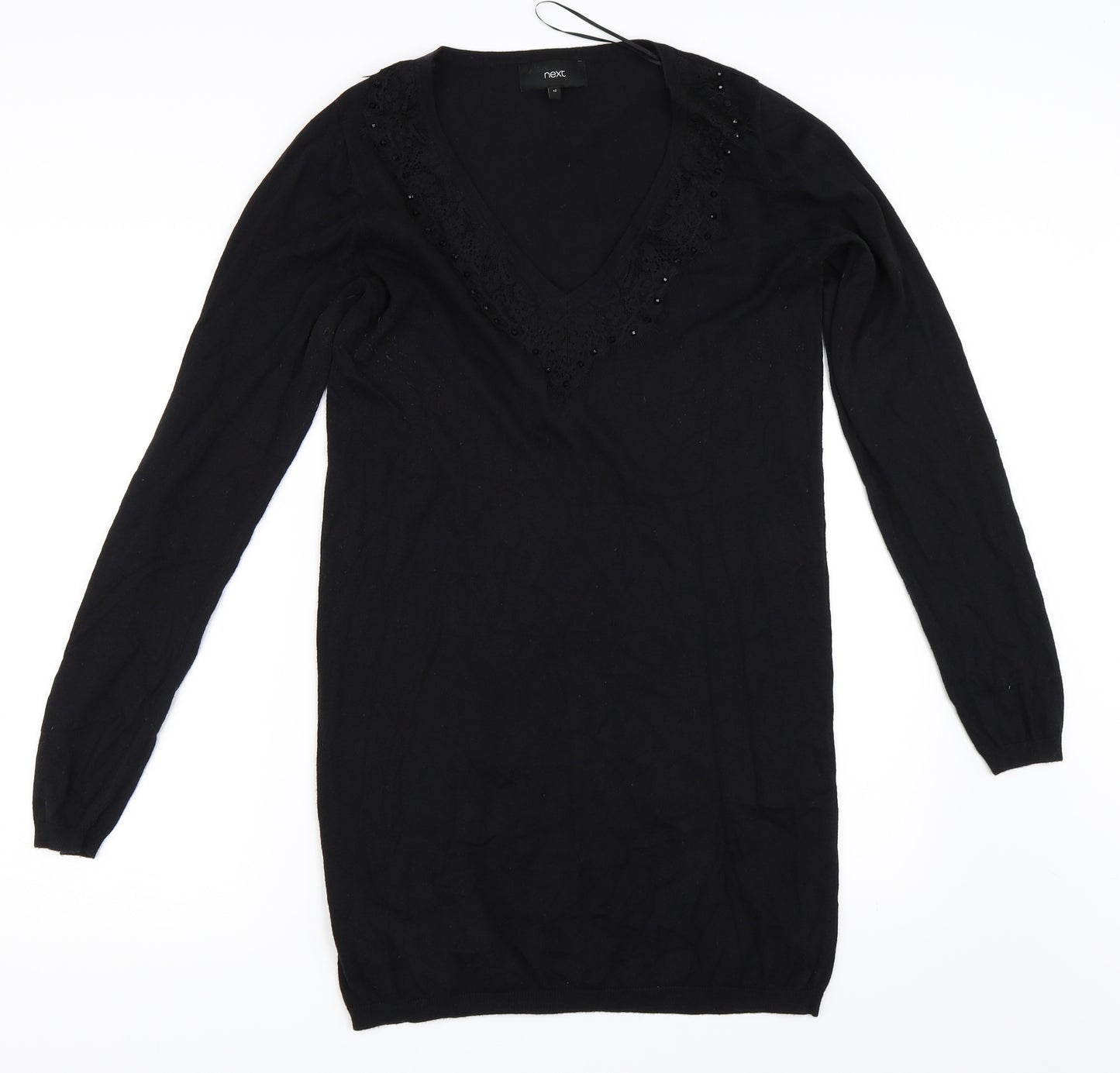 NEXT Womens Black   Tunic Jumper Size 12