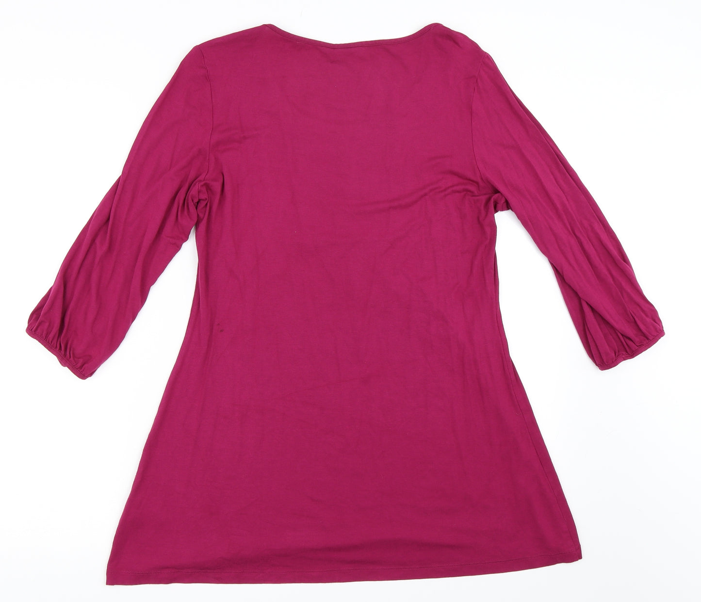Marks and Spencer Womens Purple   Basic T-Shirt Size 14