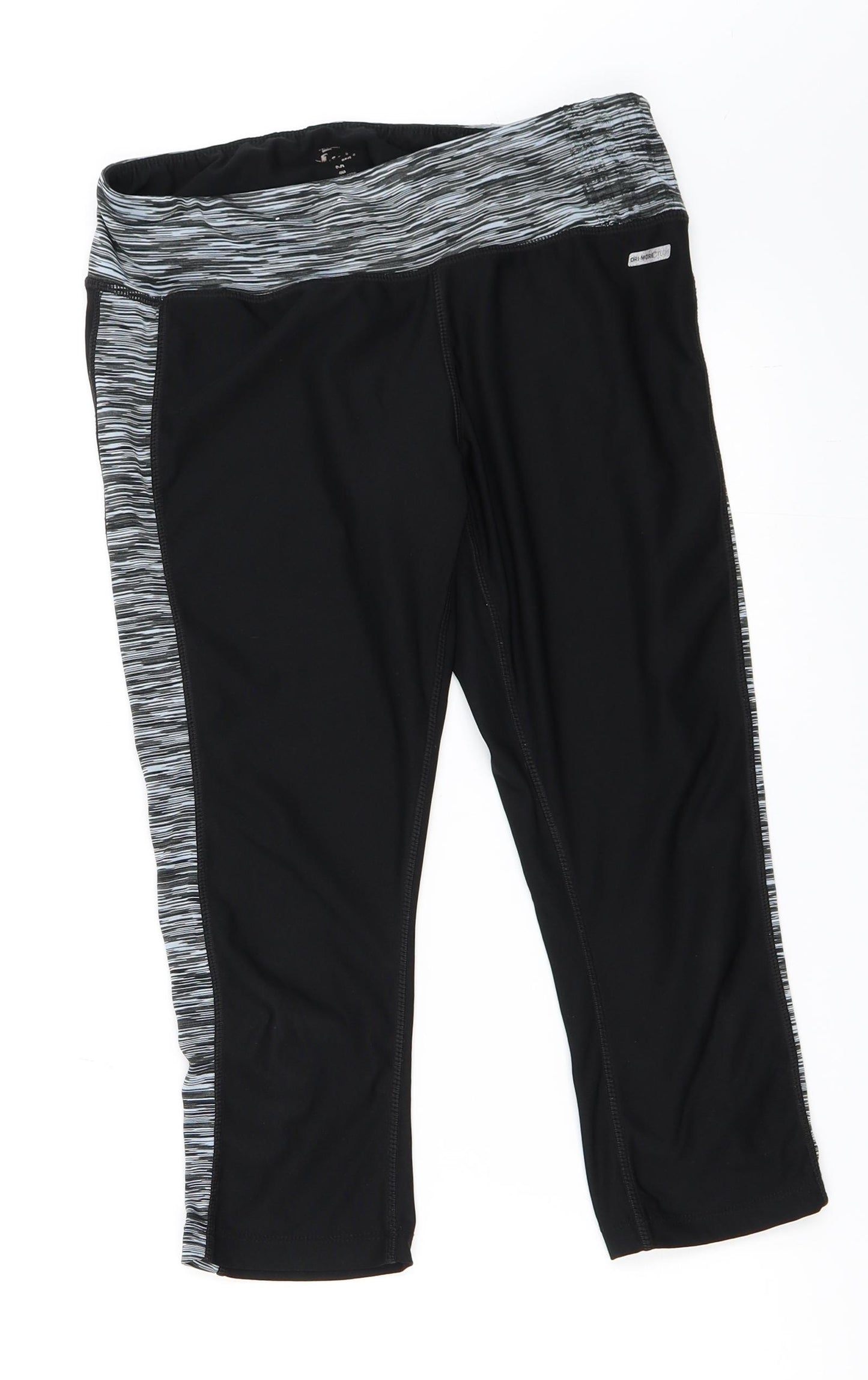 Preworn Womens Black   Cropped Leggings Size M L20 in