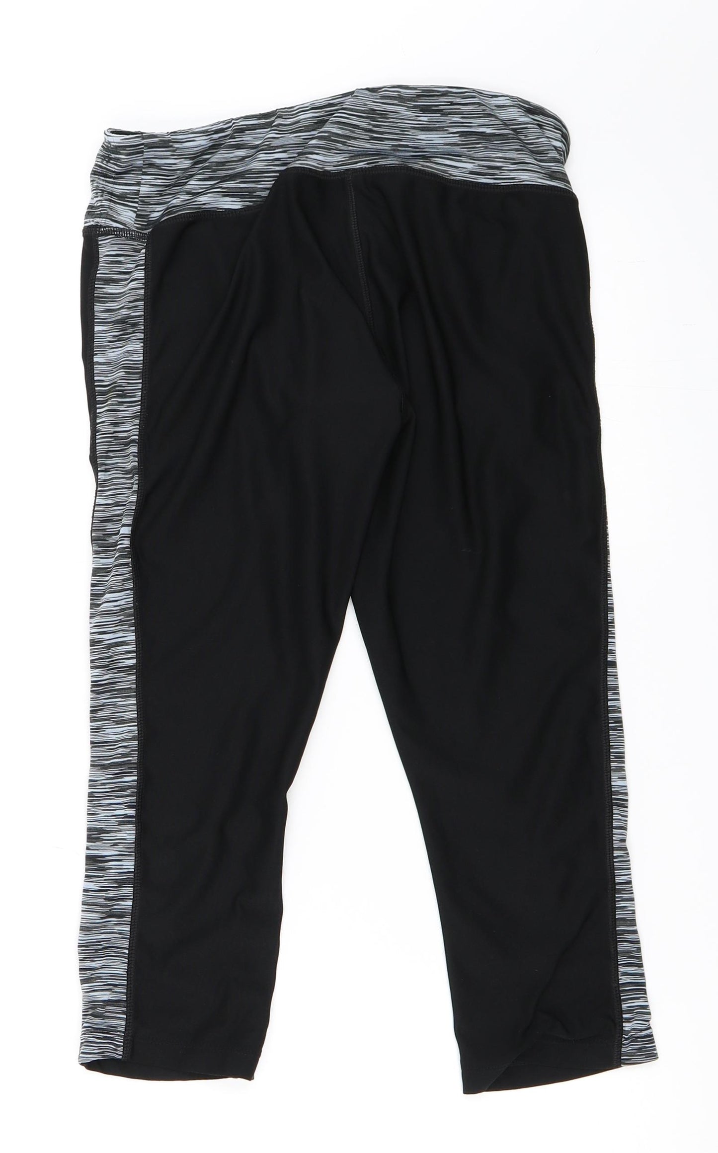 Preworn Womens Black   Cropped Leggings Size M L20 in