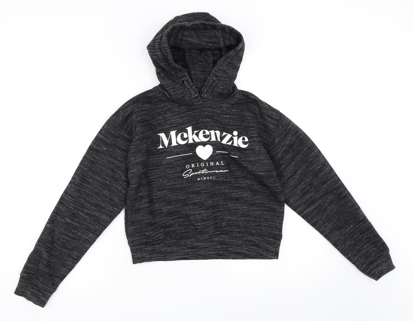 McKenzie Girls Black   Pullover Hoodie Size 12-13 Years