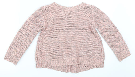Primark Girls Pink   Pullover Jumper Size 7-8 Years