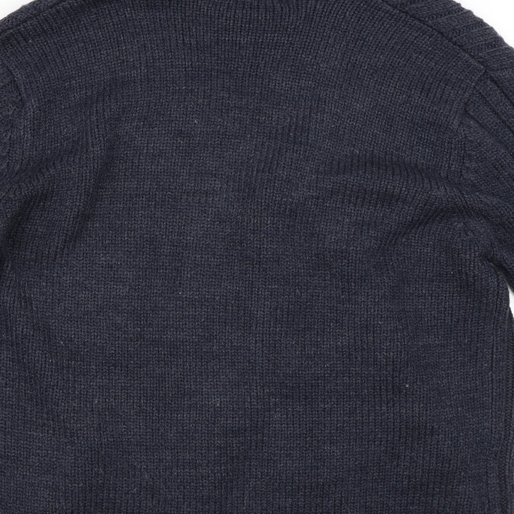 George Mens Blue   Cardigan Jumper Size M