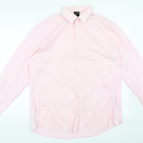 Taylor & Wright Mens Pink    Dress Shirt Size 17