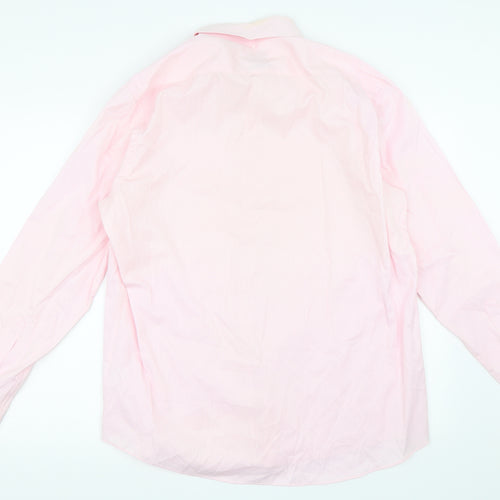 Taylor & Wright Mens Pink    Dress Shirt Size 17