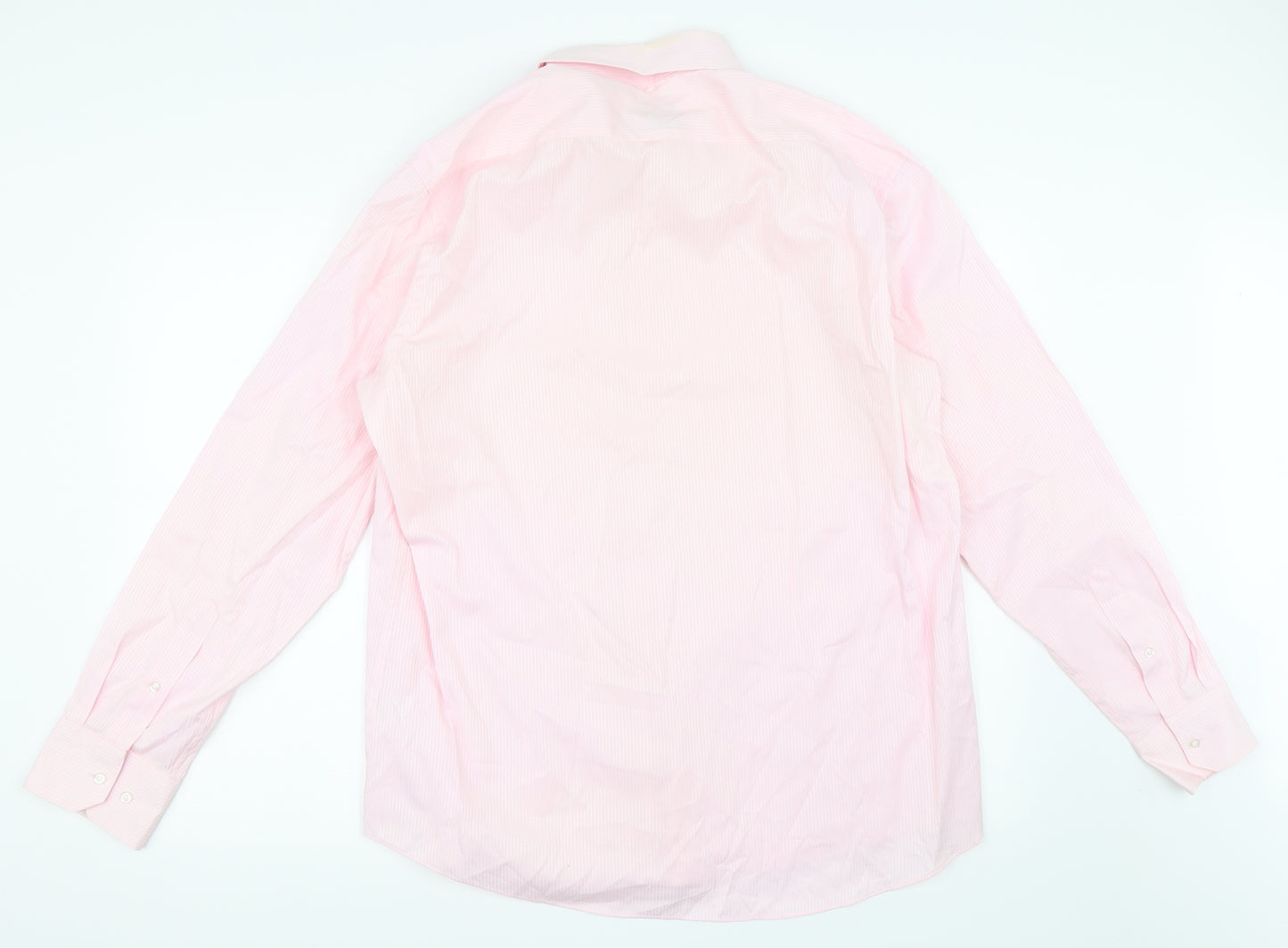 Taylor & Wright Mens Pink    Dress Shirt Size 17