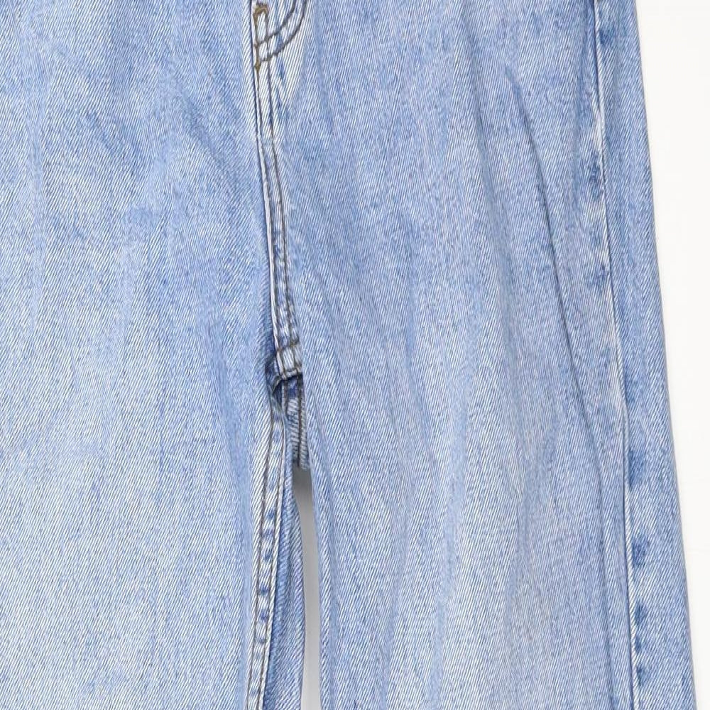 Topshop Womens Blue  Denim Mom Jeans Size 30 in L32 in