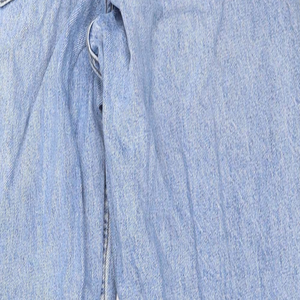 Topshop Womens Blue  Denim Mom Jeans Size 30 in L32 in