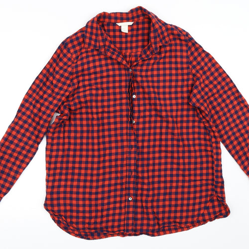 H&M Womens Red   Basic Button-Up Size 42