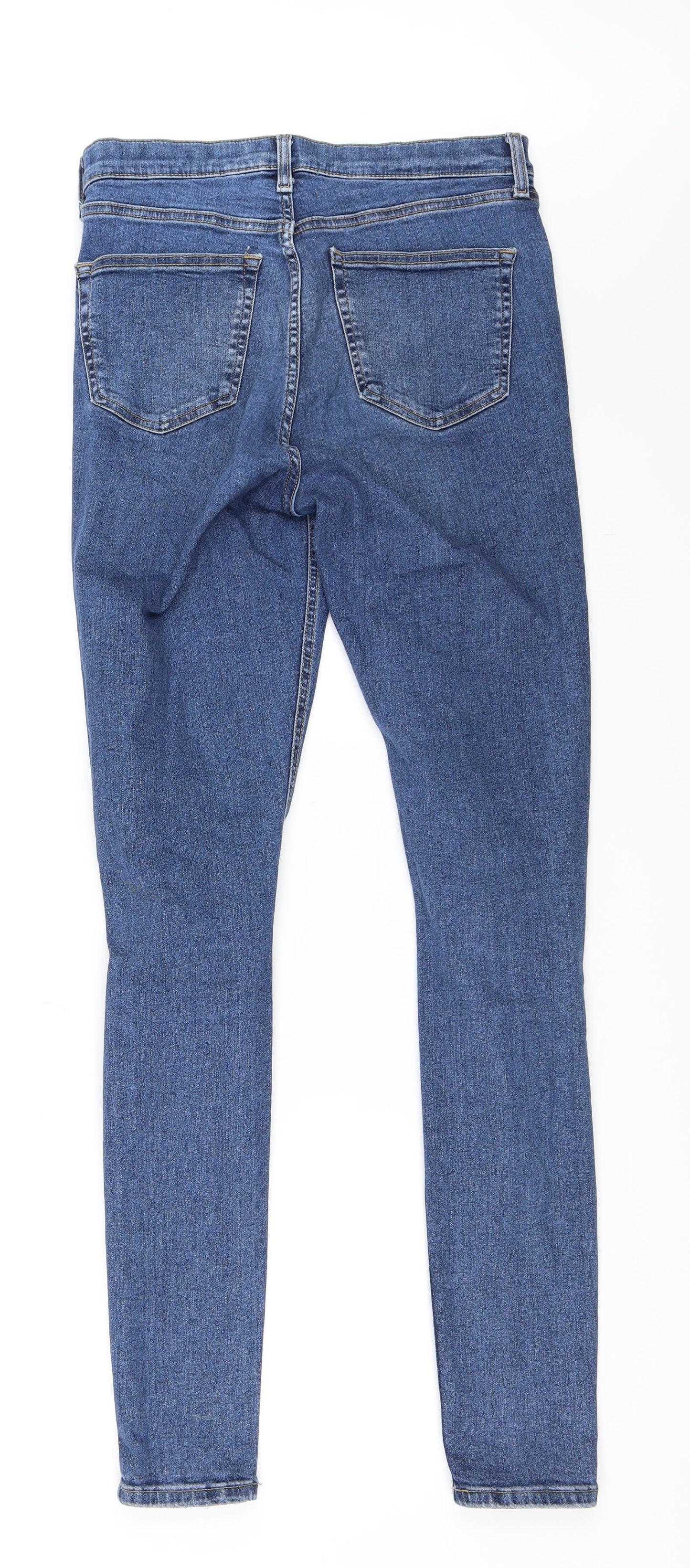 Topshop Womens Blue  Denim Skinny Jeans Size 30 in L36 in - Jamie Jeans