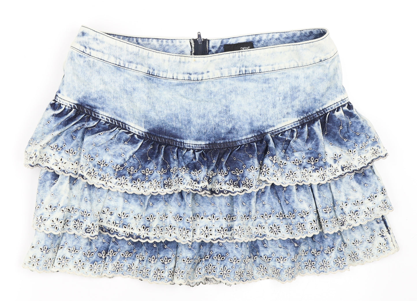 NEXT Womens Blue  Denim Mini Skirt Size 10