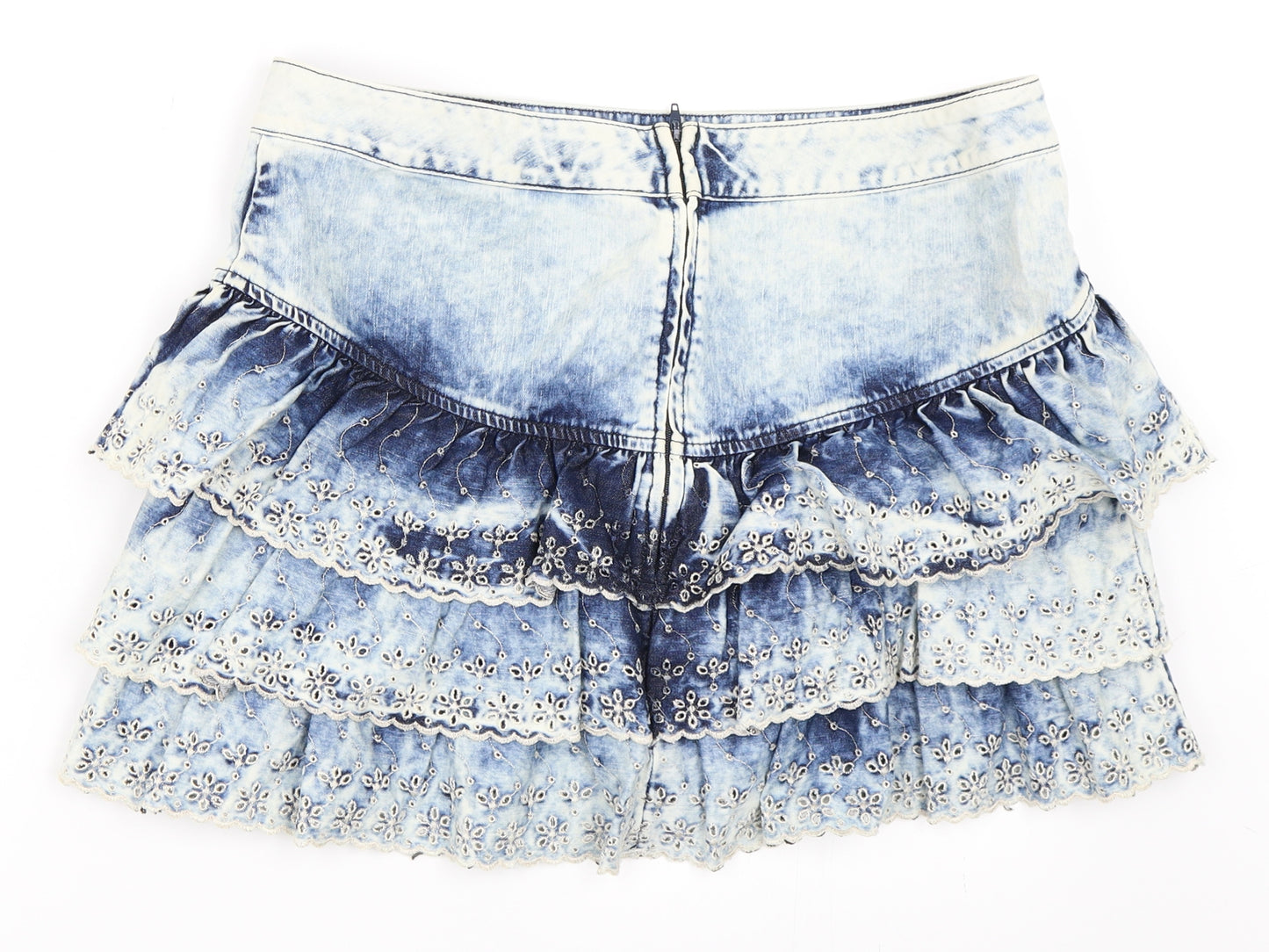 NEXT Womens Blue  Denim Mini Skirt Size 10