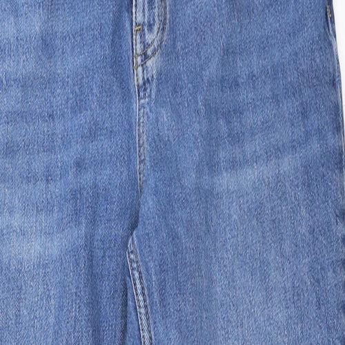 Topshop Womens Blue  Denim Mom Jeans Size 32 in L30 in