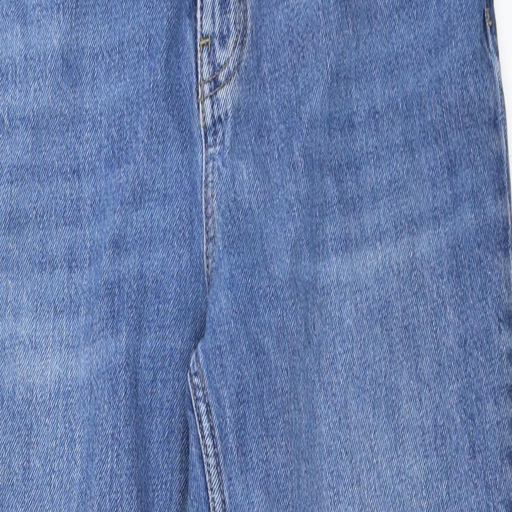 Topshop Womens Blue  Denim Mom Jeans Size 32 in L30 in