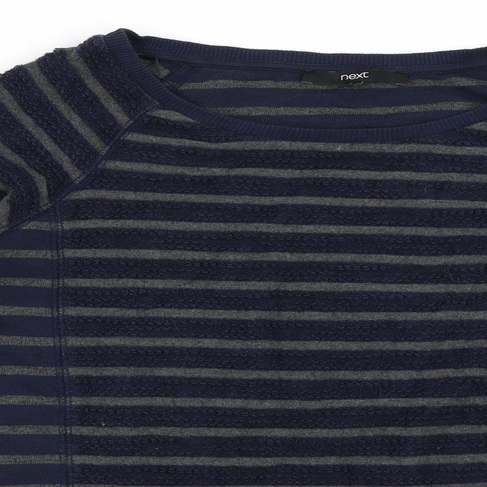 NEXT Womens Blue Striped  Pullover Jumper Size 14