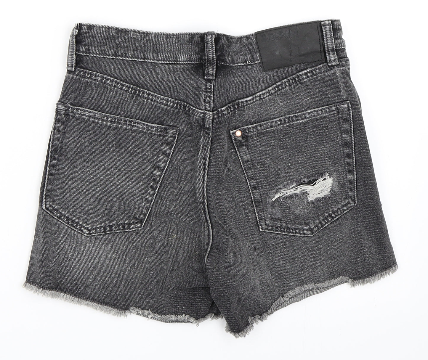 H&M Womens Grey  Denim Hot Pants Shorts Size 36