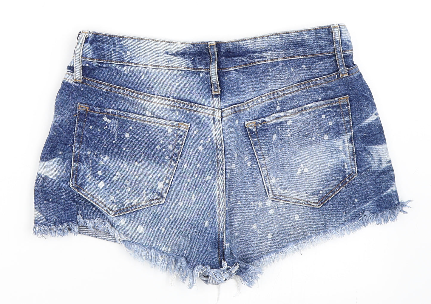 River Island Womens Blue  Denim Hot Pants Shorts Size 10