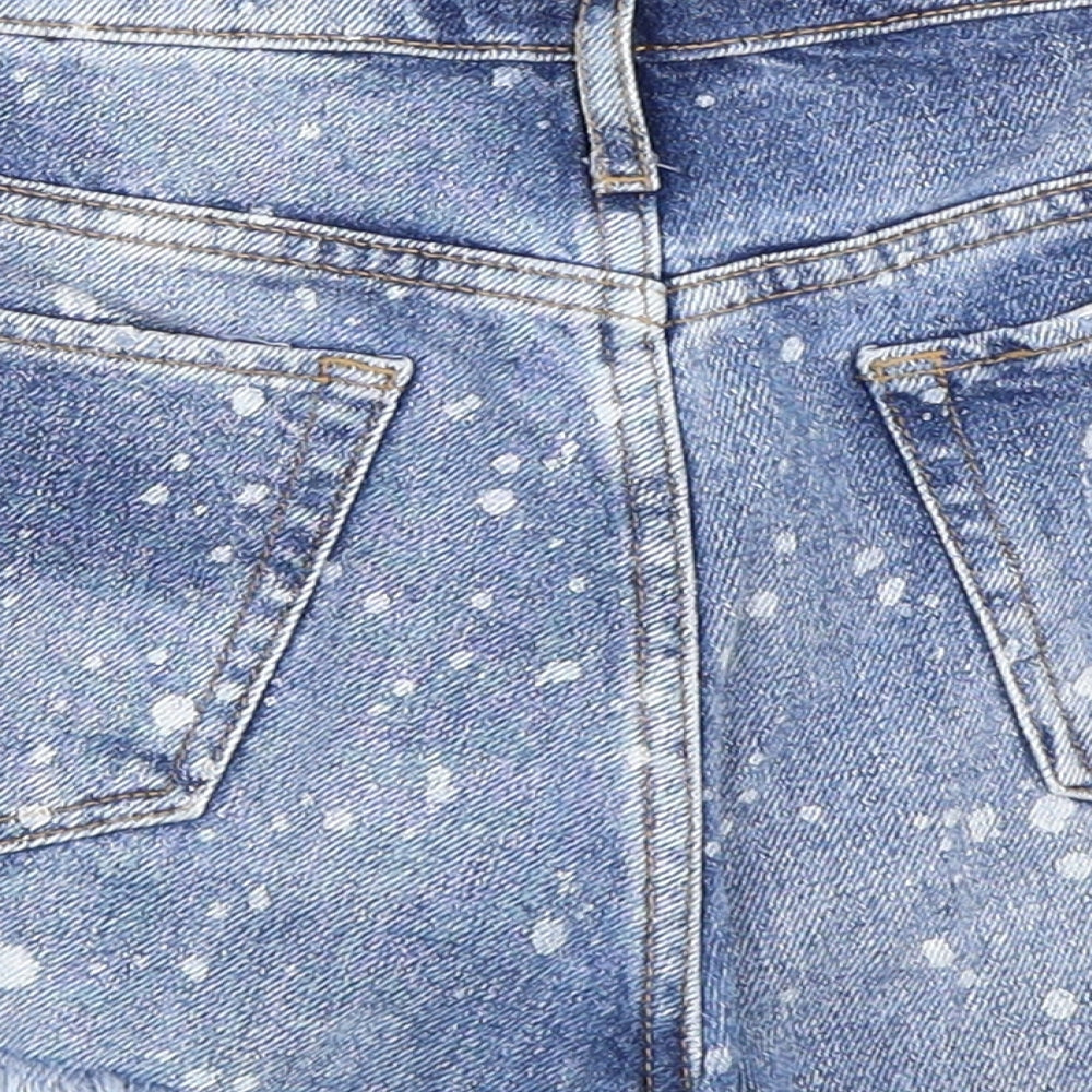 River Island Womens Blue  Denim Hot Pants Shorts Size 10