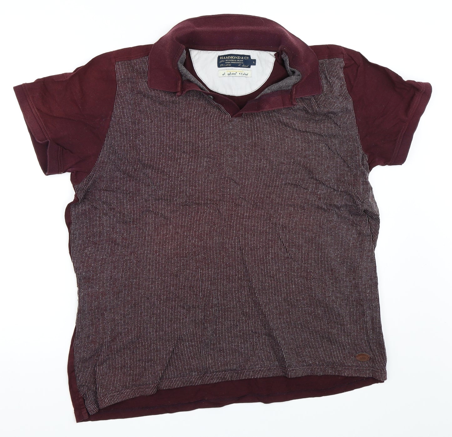 Hammond & Co Mens Red    Polo Size L