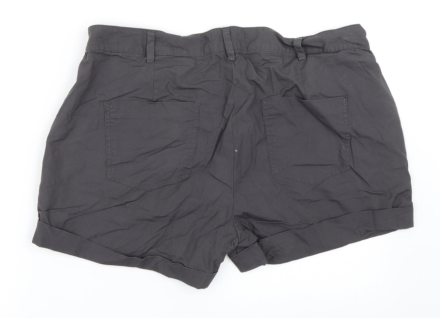 Dorothy Perkins Womens Grey   Chino Shorts Size 14