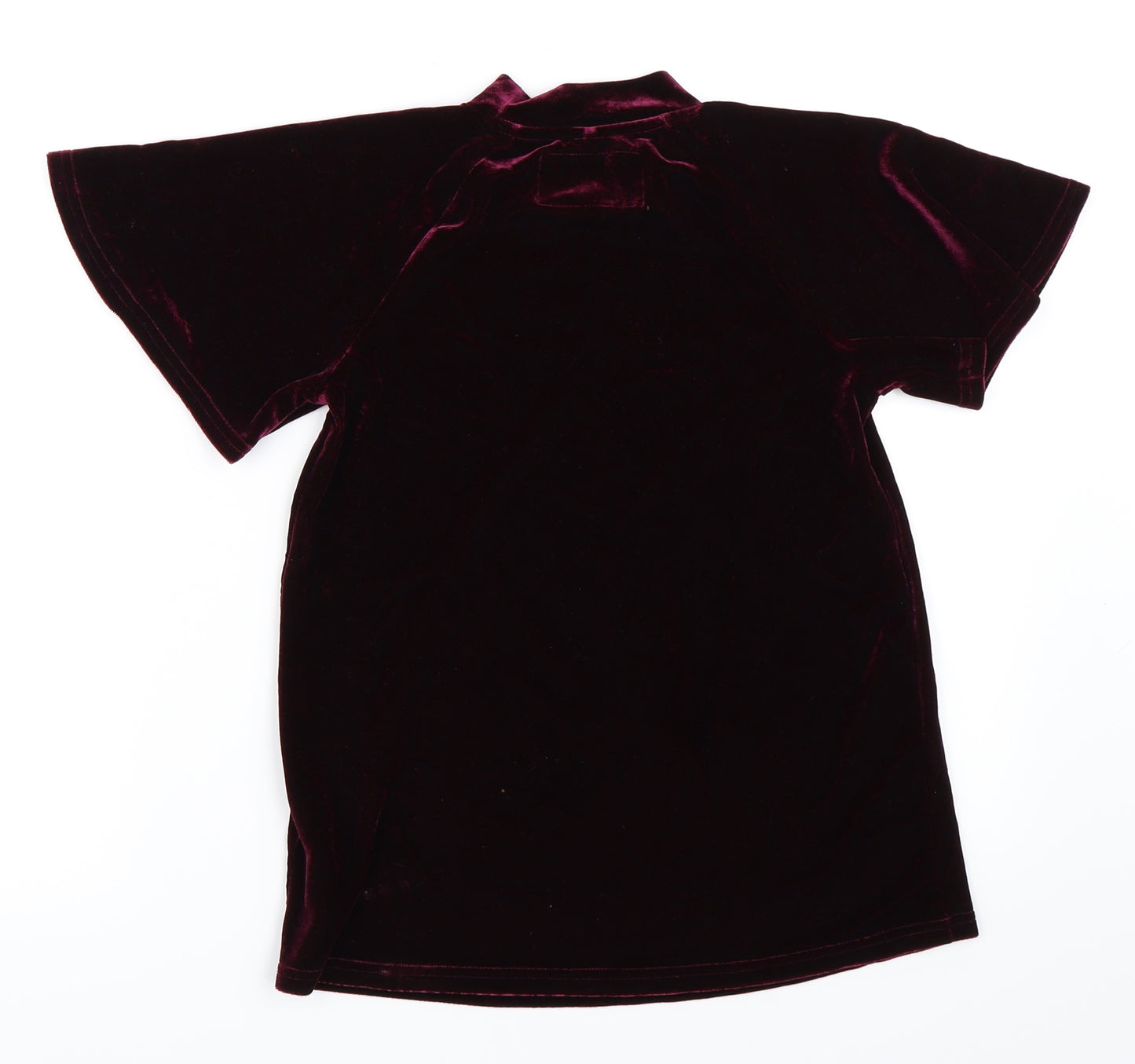 NEXT Girls Purple  Velour Basic Blouse Size 11 Years