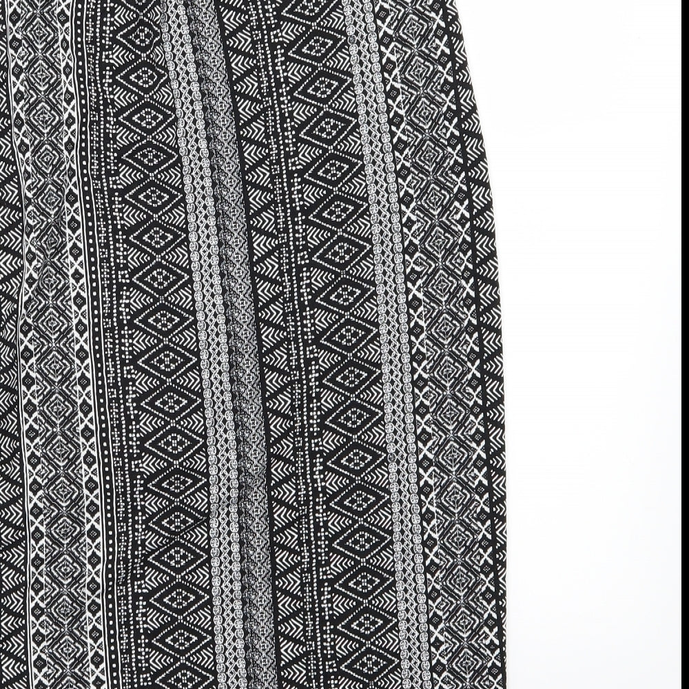 George Womens Black Geometric  Straight & Pencil Skirt Size 16