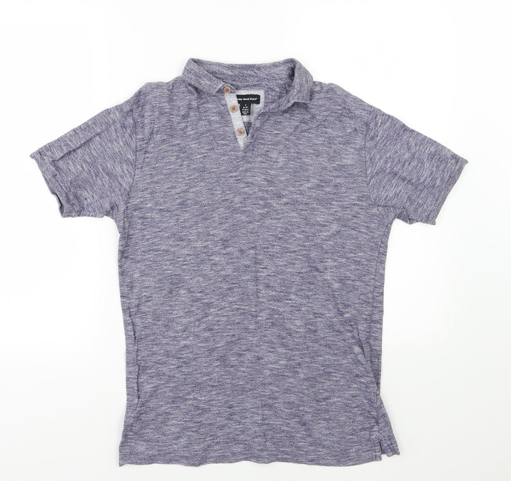 Cedar Wood State Mens Blue Polo Size S