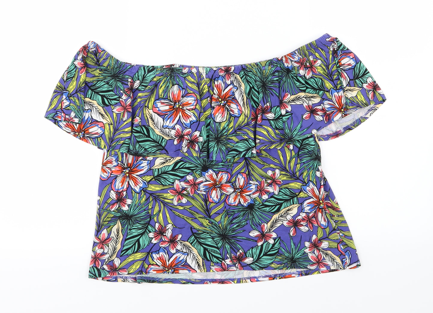 Atmosphere Womens Multicoloured Floral Jersey Basic T-Shirt Size 14