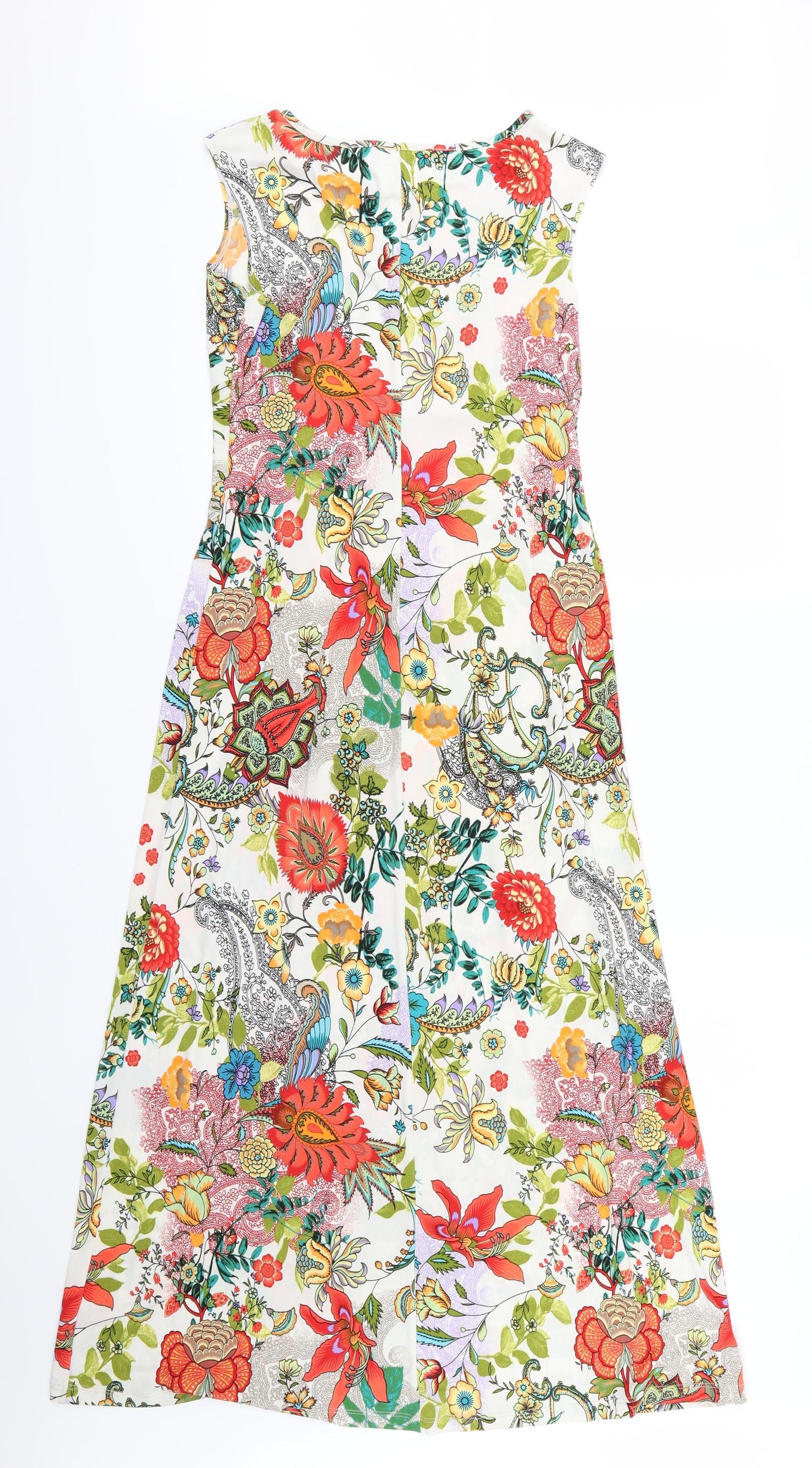 Kim & Co Womens Multicoloured Floral  A-Line  Size S