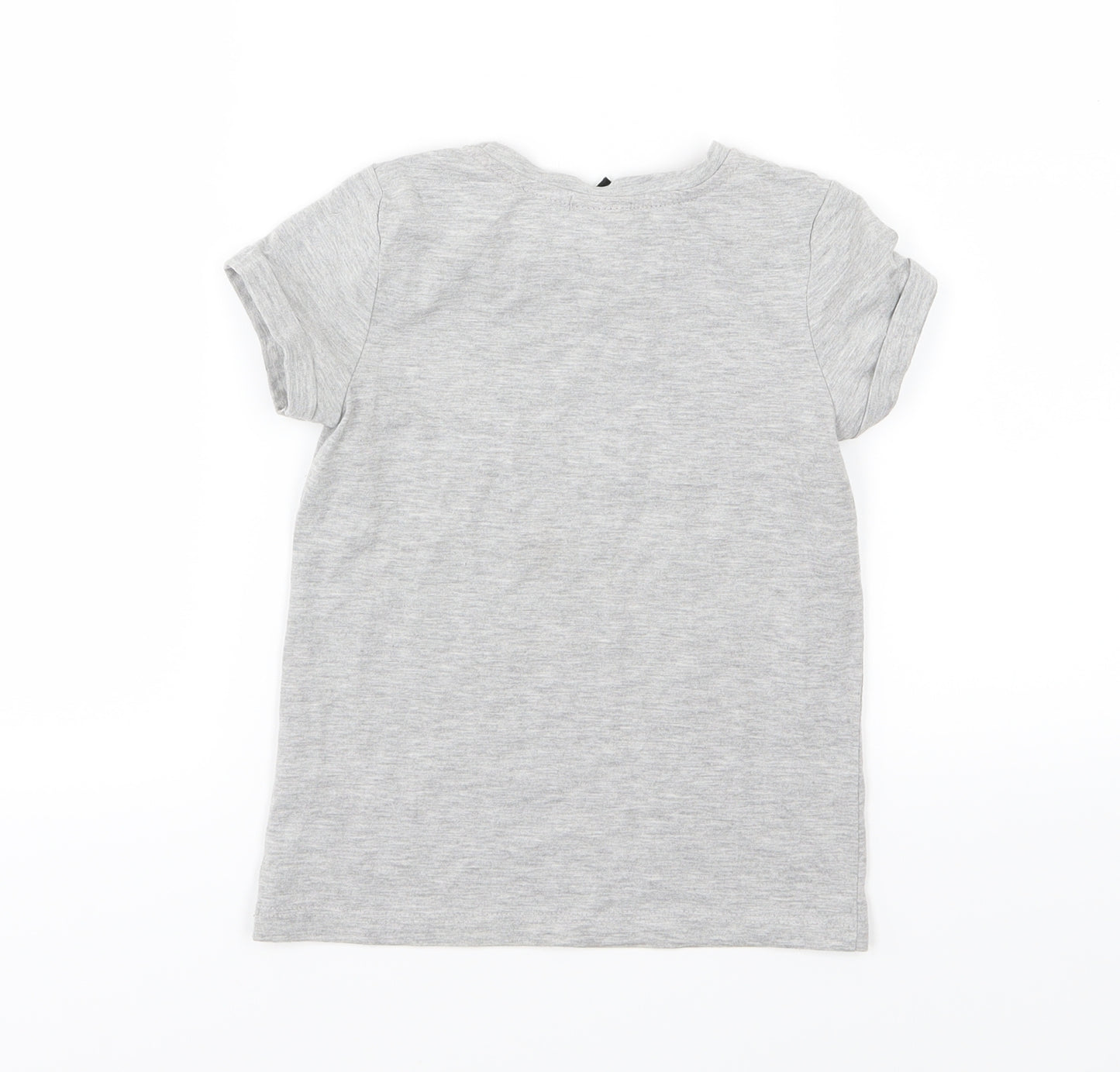 George Girls Grey  Jersey Basic T-Shirt Size 5-6 Years  - Minnie Mouse