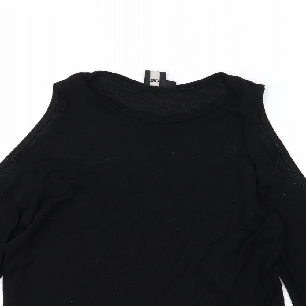 ASOS Womens Black  Knit Pullover Jumper Size 8