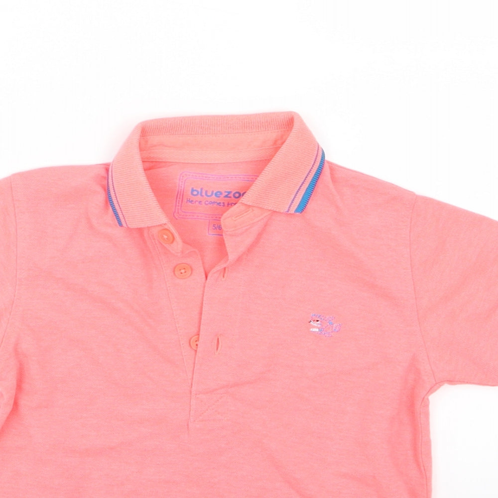 Blue Zoo Boys Pink   Basic Polo Size 5-6 Years