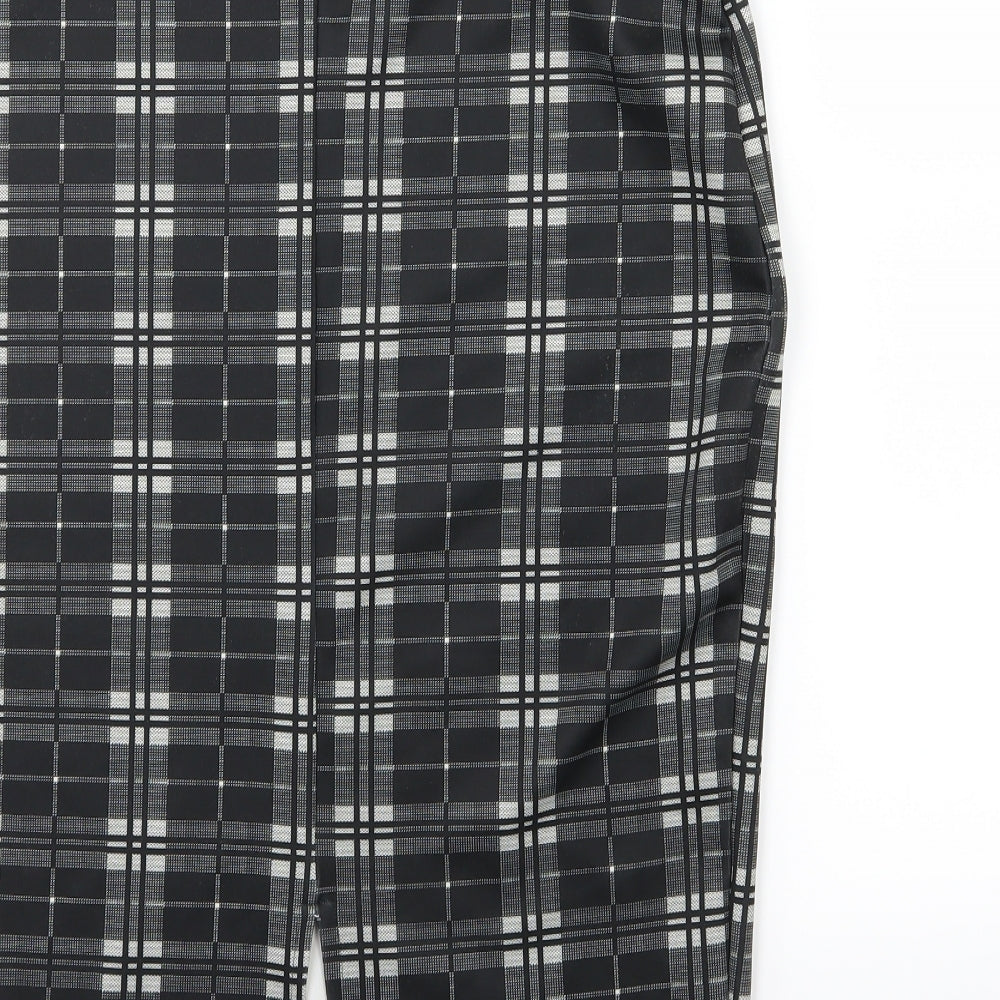 Marks and Spencer Womens Grey Striped Jersey Straight & Pencil Skirt Size 12