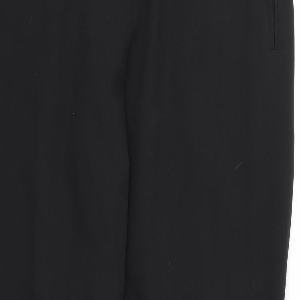 George Womens Black  Rayon Trousers  Size 14 L27 in