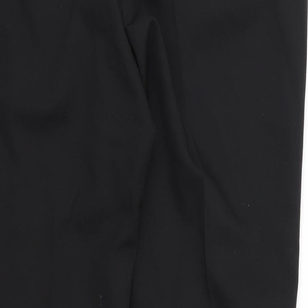 George Womens Black  Rayon Trousers  Size 14 L27 in