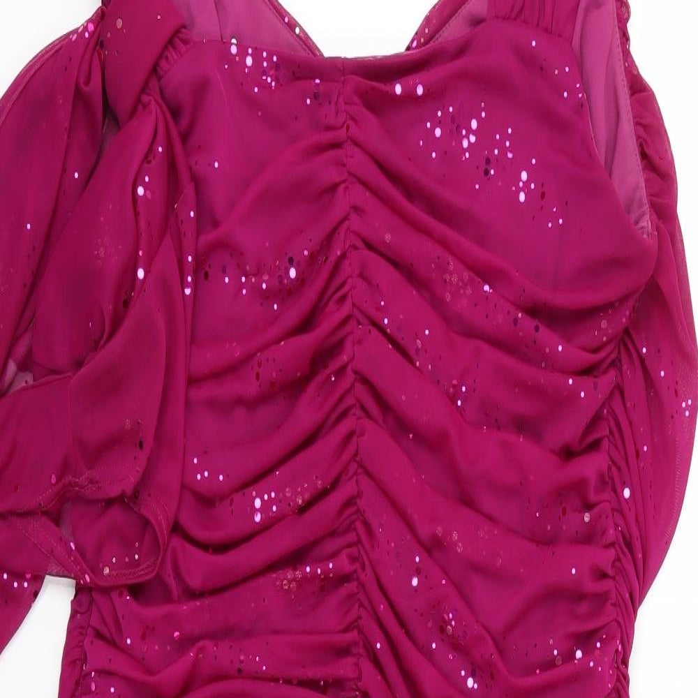 Nightingales Womens Pink  Chiffon A-Line  Size 20