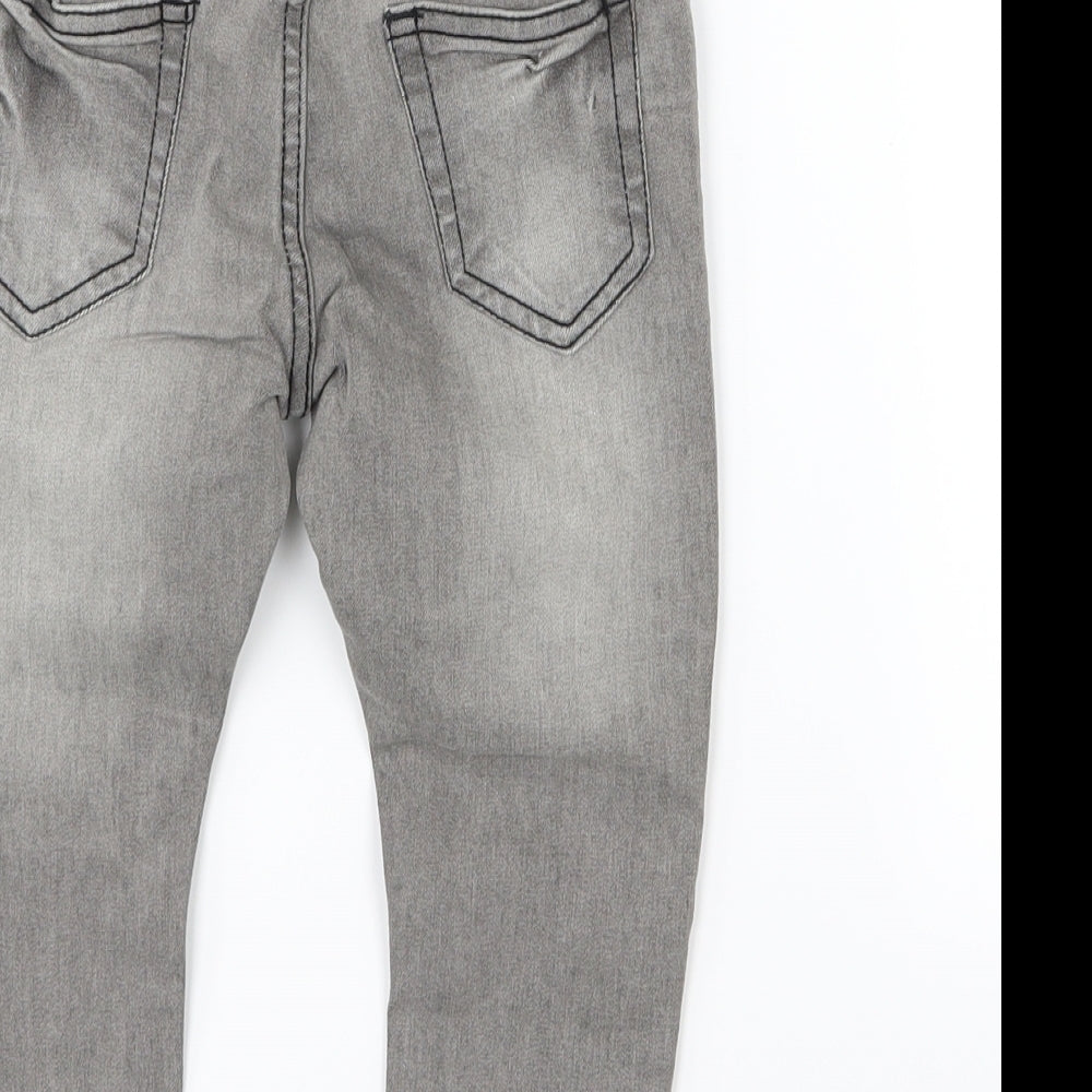 Denim & Co. Boys Grey  Denim Skinny Jeans Size 3-4 Years