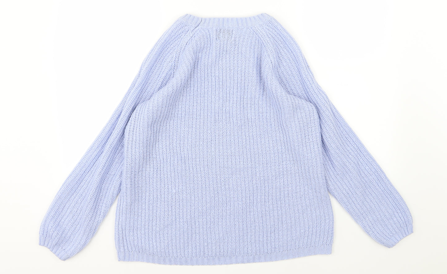 Papaya Womens Blue  Knit Pullover Jumper Size M