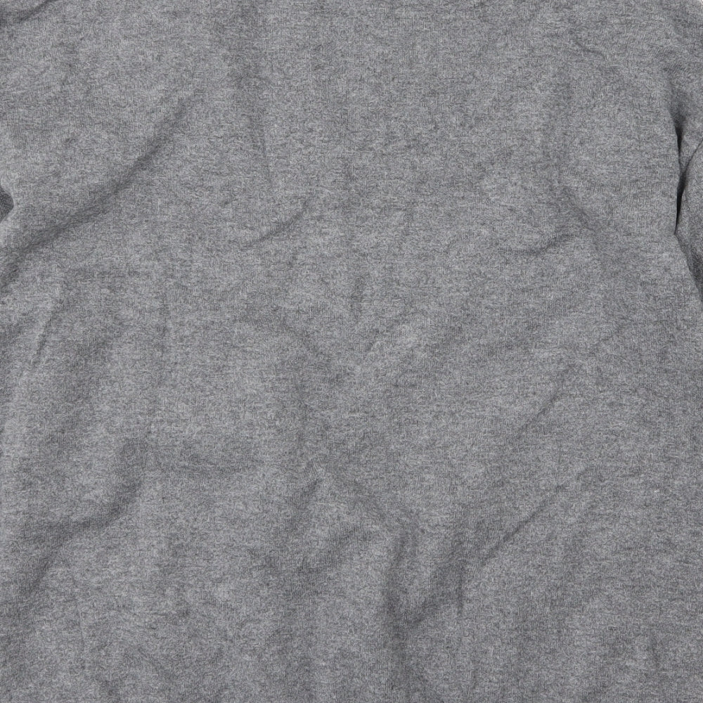 Dorothy Perkins Womens Grey Floral Knit Pullover Jumper Size 16