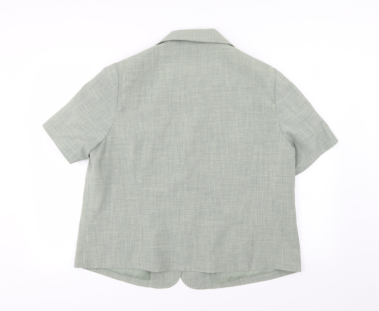 Autonomy Womens Green  Rayon Jacket Suit Jacket Size 18