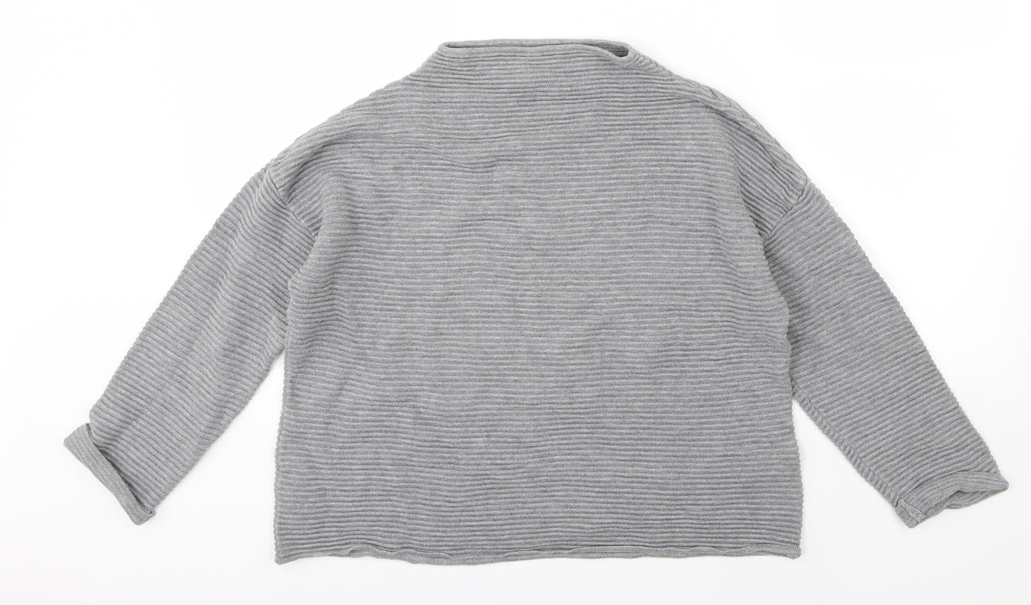H&M Womens Grey  Knit Pullover Jumper Size M
