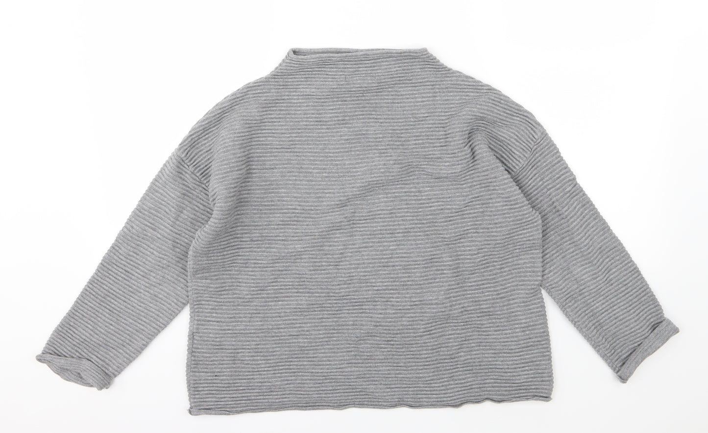 H&M Womens Grey  Knit Pullover Jumper Size M